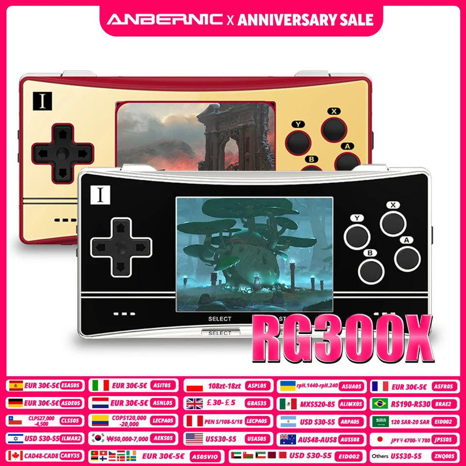 New Anbernic RG300X Retro Portable Game Console Min Video Game