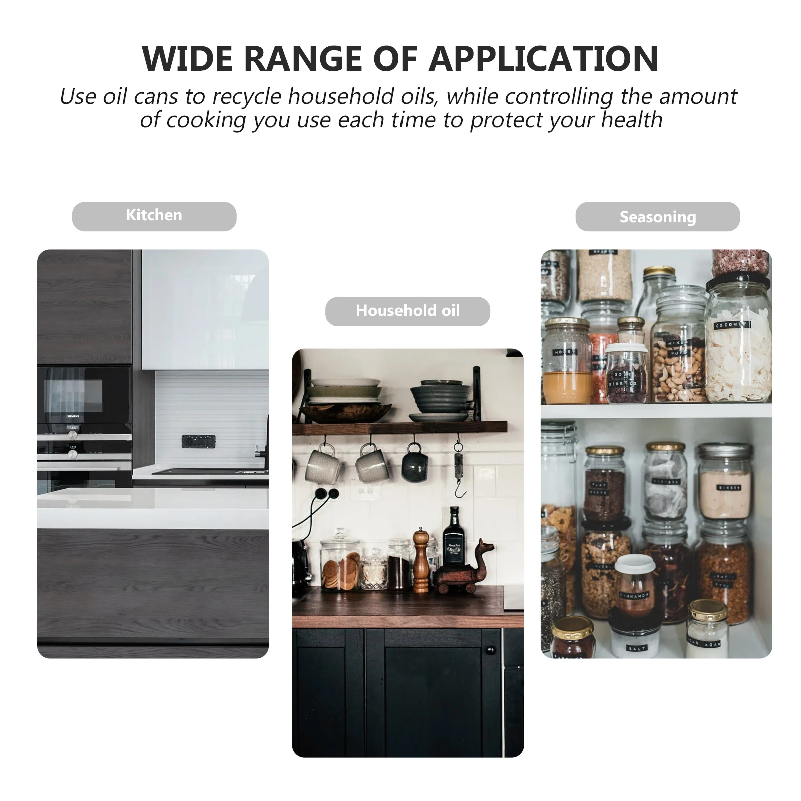 

1.8L Filter Pot Simple Kitchen Storage Jar For Recycling Cooking Stainless Steel Oil Strainer Rust-Proof Oil Storage