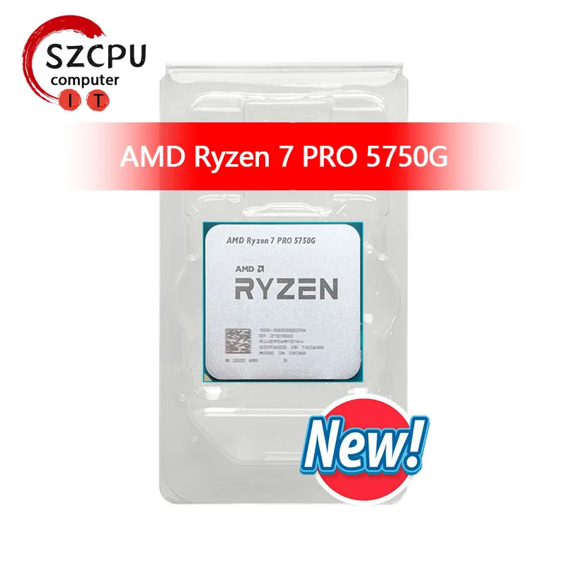 AMD R7 PRO 5750G Ryzen 7 PRO 5750G New 3.8GHz 8-Core 16-Thread 65W CPU  L3=16M 100-000000254 Socket AM4