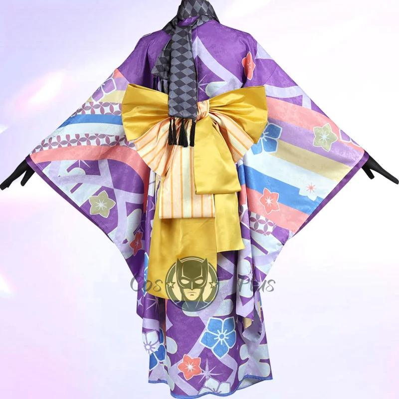 Akemi Homura-Disfraz de Cosplay, uniforme kimono estampado púrpura, Puella Magi Madoka Magica, disfraces de Halloween de Anime para adultos, juego para mujer