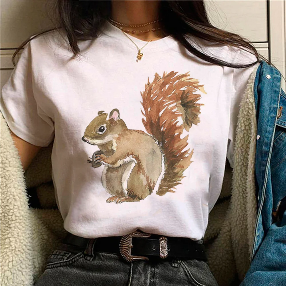 

Squirrel tshirt women harajuku t-shirts girl graphic clothing