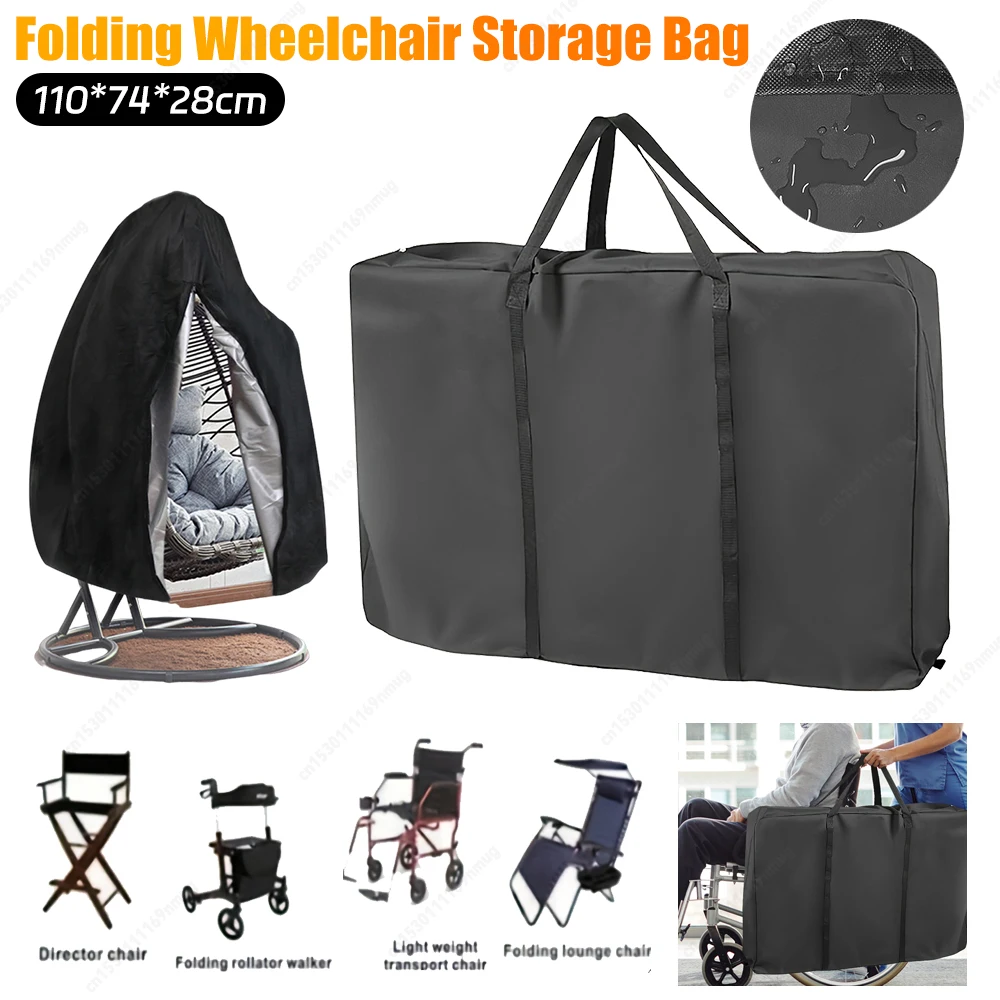 

Дорожная сумка-роллер Складная сумка для хранения инвалидной коляски Водонепроницаемая складная сумка для инвалидной коляски Износостойкая сумка для транспортного кресла