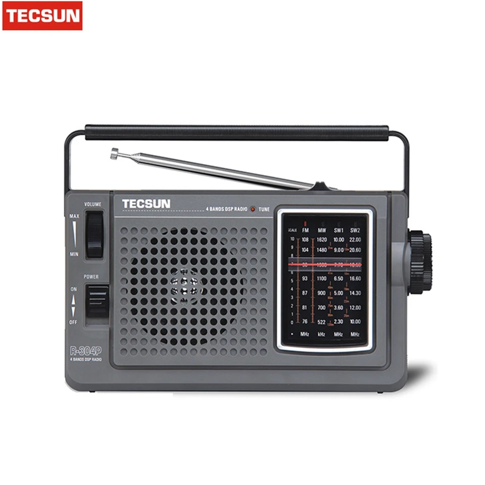 Original Tecsun TECSUN R-304 R-304P R304 Radio Portable Radio Receiver FM Radio High Sensitivity Radio Desheng Drop Shipping