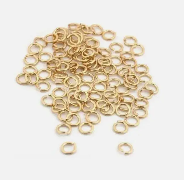 50pcs 0.7*4mm 5mm 6mm 1.0*7mm 8mm 1.2*10mm 12mm 14mmJump Rings Open Connectors Jewelry Making