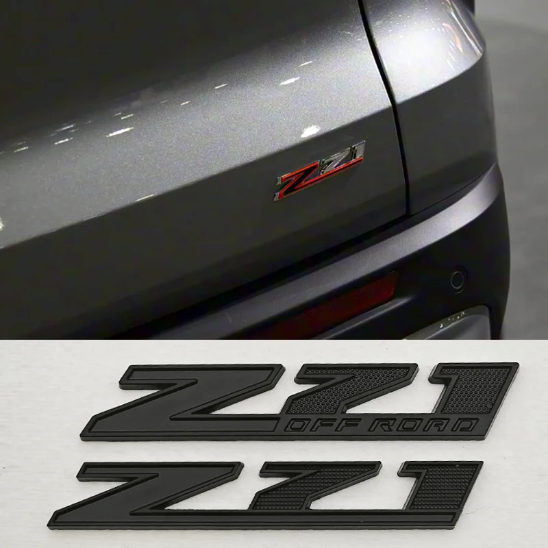 3D Metal Logo Z71 Z71OFF ROAD Car Sticker Rear Trunk Embelem Badge For Chevrolet Silverado Colorado Cheyenne Exterior Accessorie