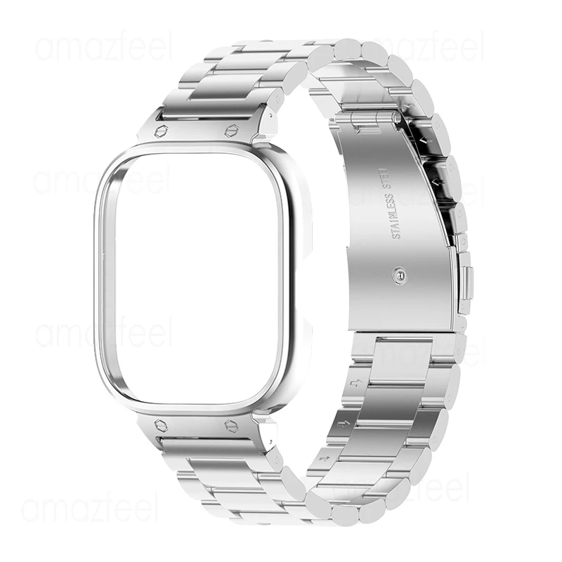 Stainless Steel Watchband for Redmi Watch 4 Metal Strap Case Protector for redmi watch 4 Wristband redmiwatch 4 Bracelets Shell