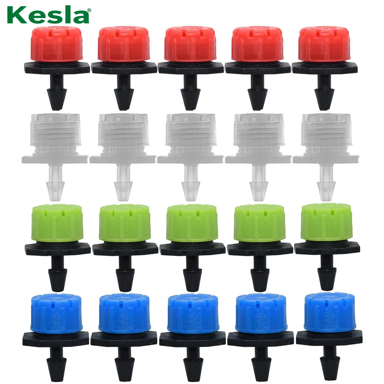 KESLA 30-800X Garden 4/7MM regulowana mikro dysza System nawadniania kropelkowego 1/4 ''zraszacz do podlewania przeciwzapachowy emiter kroplownik