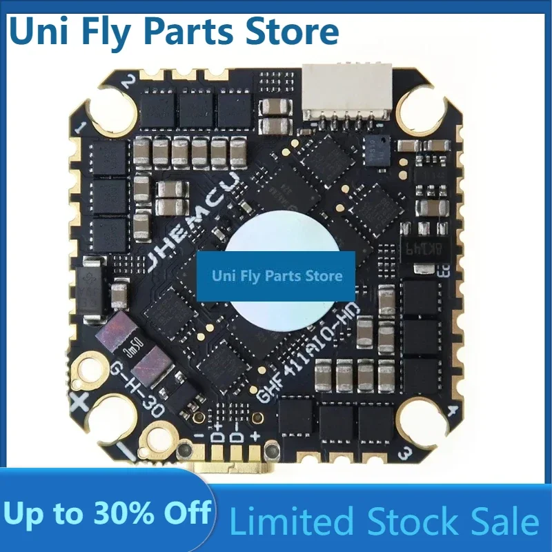 UniFly1pcs Excellent GHF411AIO-HD OSD Flight Controller BLheli_S 40A 3-6S 4in1 Brushless ESC