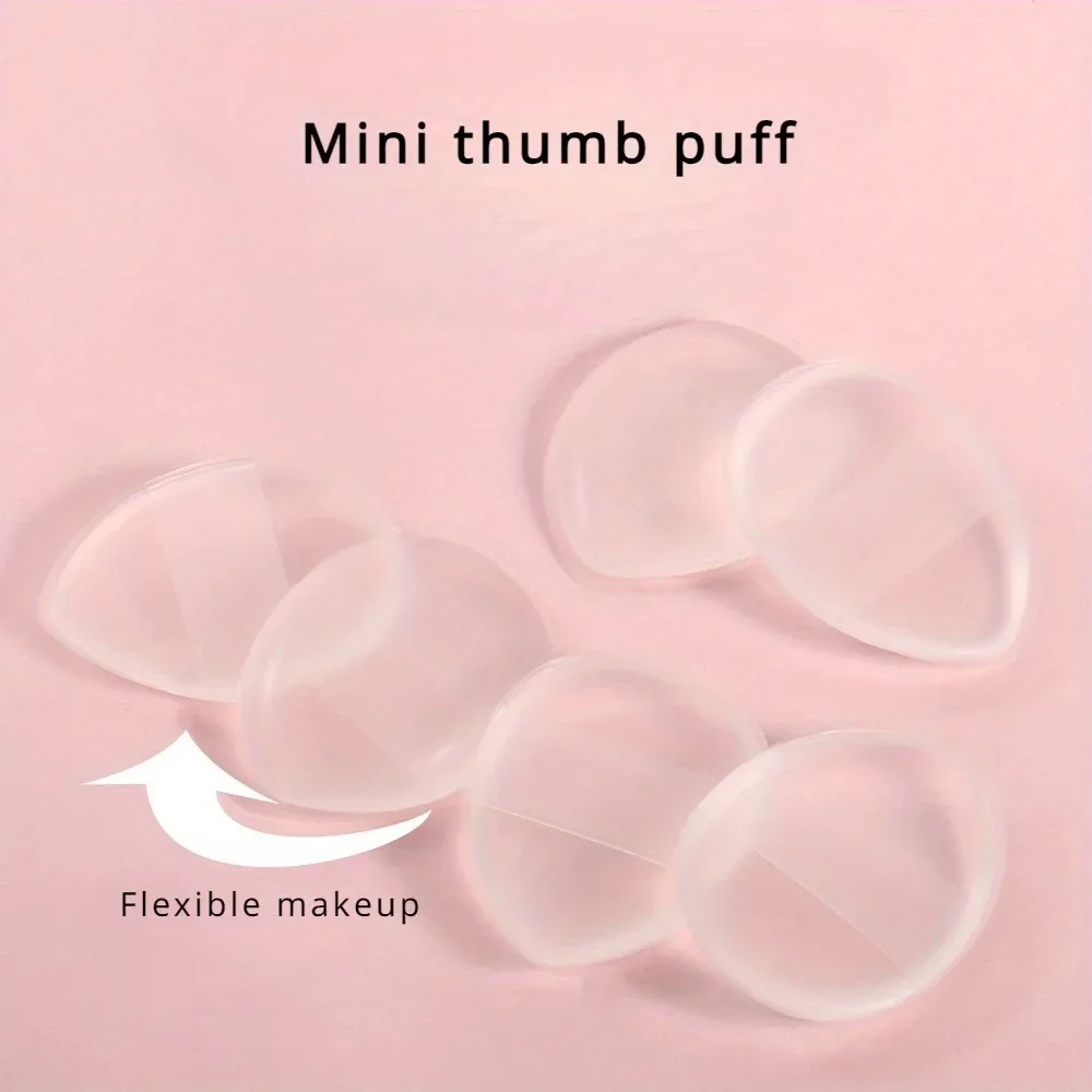 2025NEW5 Pack Mini pointes de doigts en silicone-pinceaux de maquillage réutilisables et sans parfum pour fond de teint, correcteur et poudre