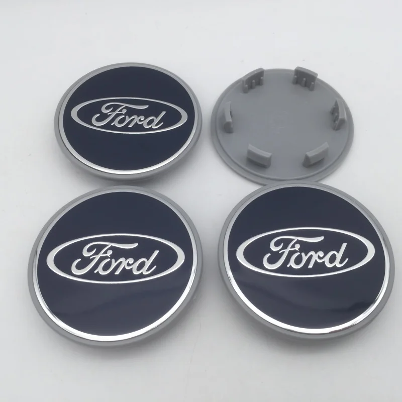 4pcs 3D for ford 63mm 62mm Car emblem Wheel hub Center Cap Badge covers sticker Decal styling auto Accessories