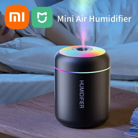 Xiaomi 180ML 미니 공기 가습기 USB 아로마 디퓨저 필수 정수기 아로마 테라피 기계 자동차 홈 침실에 대 한 다채로운 조명
