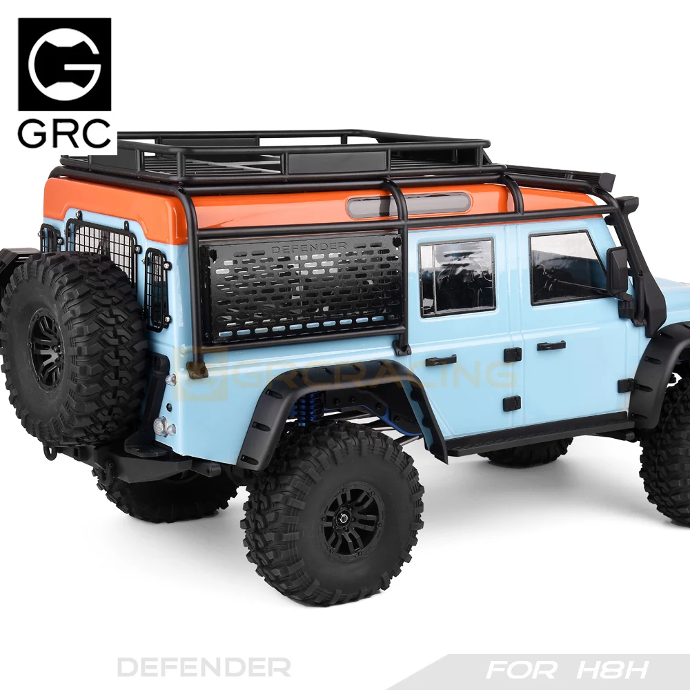 โลหะหน้าต่างด้านข้างโต๊ะพับ/หางโคมไฟ/ประตูอุปกรณ์เสริมสําหรับ 1/8 RC Crawler รถ Traxxas H8H Defender อะไหล่อัพเกรด