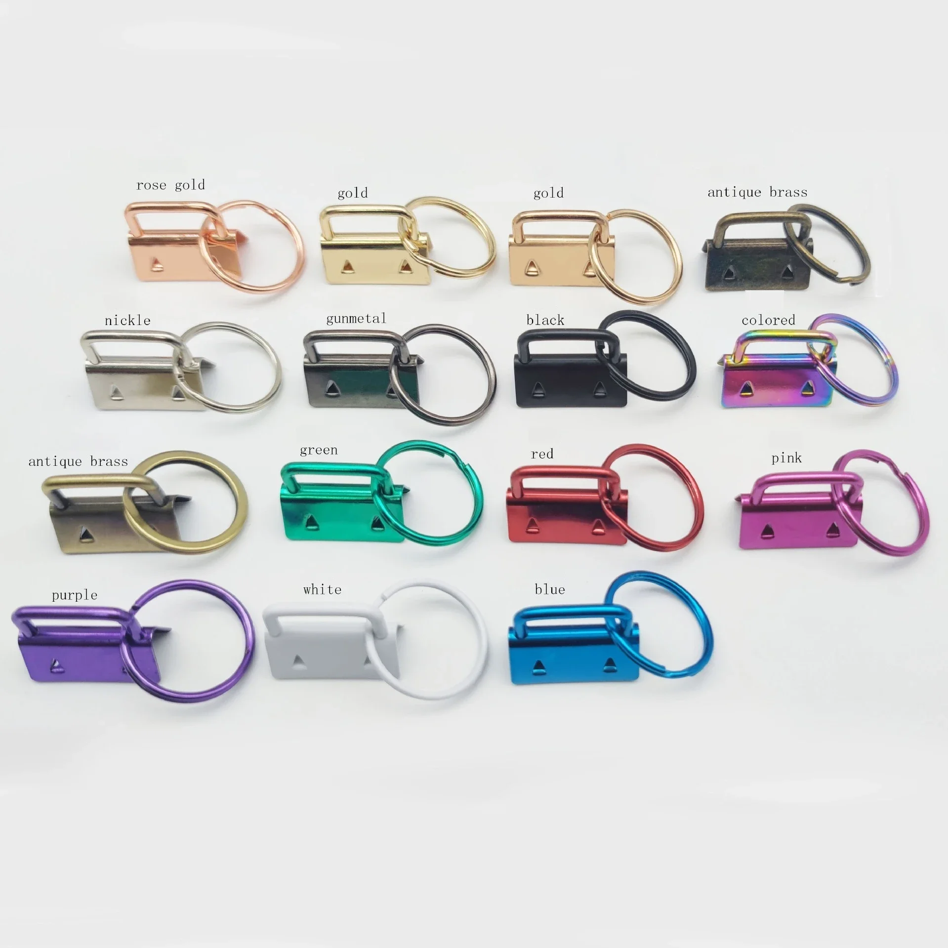 

Keychain Key Fob Making Kit Set Supplies Wristlet Chain Metal Fashion Inch Pliers Lanyard Ring Sets Diy Clip Wrist Keyfob 40pc