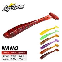Supercontinent soft bait new minnow 4cm/30pcs 2.7cm/50pcs fishing lures sinking tremor bait Soft Fishing Lure Fishy Worms lure