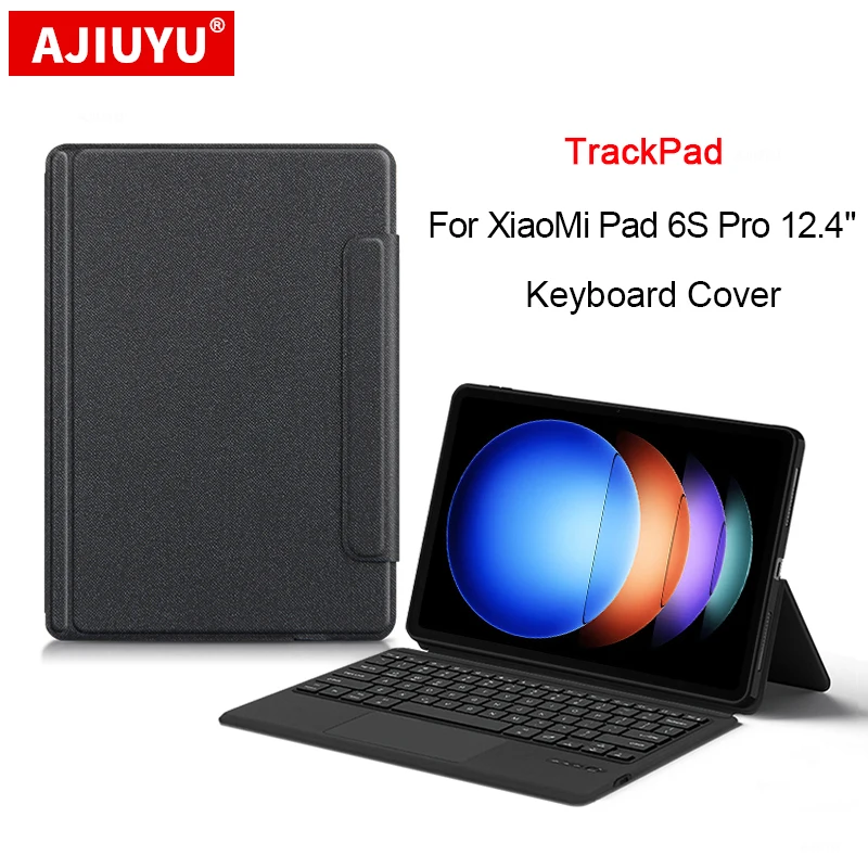 

Magic Keyboard Hebrew Korean German Russian For Xiaomi Mi Pad 6S Pro 12.4" 2024 MiPad 6S Pro Smart Touch TrackPad Keyboard Cover