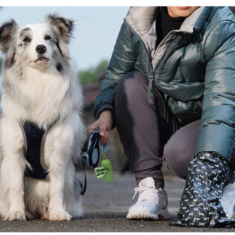 Taşınabilir köpek kaka poşetleri dağıtıcı çöp çuval durumda taşıyıcı açık çöp stocat kutusu kedi yavru Pet atık torbası için tutucu malzemeleri