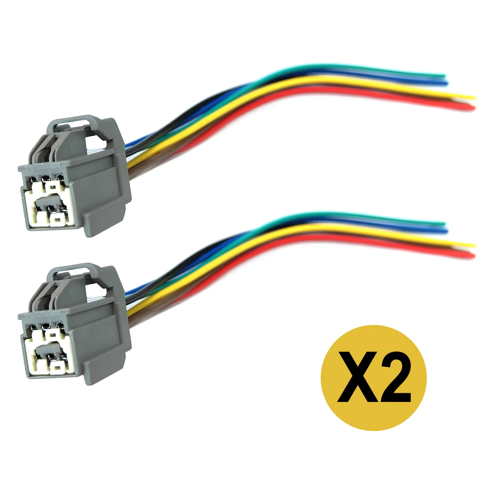 2pcs For Ford Transit Custom Tourneo Mk8 Mk9 2014 - 2025 Rear Tail Light Bulb Harness Connector Plug Loom Prewired