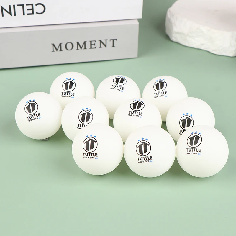 10Pcs 3-Star Professional Ping Pong Balls 40mm High Elasticity Amateur Training Table Tennis Ball Beginners Games Supplies