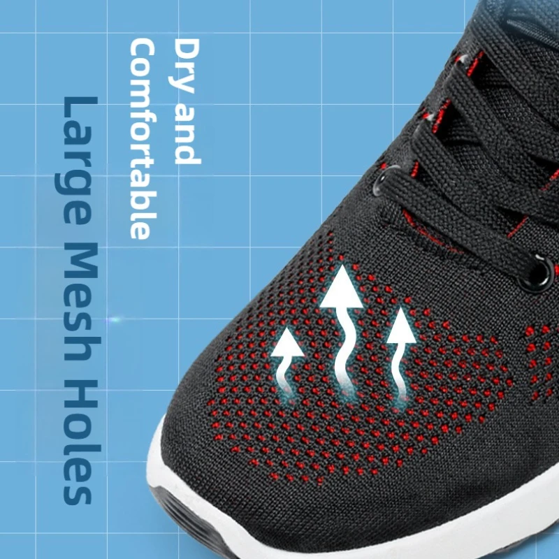 Baasploa hommes chaussures de course en maille légère concepteur décontracté à lacets baskets Sports de plein air Tennis chaussures d'athlétisme