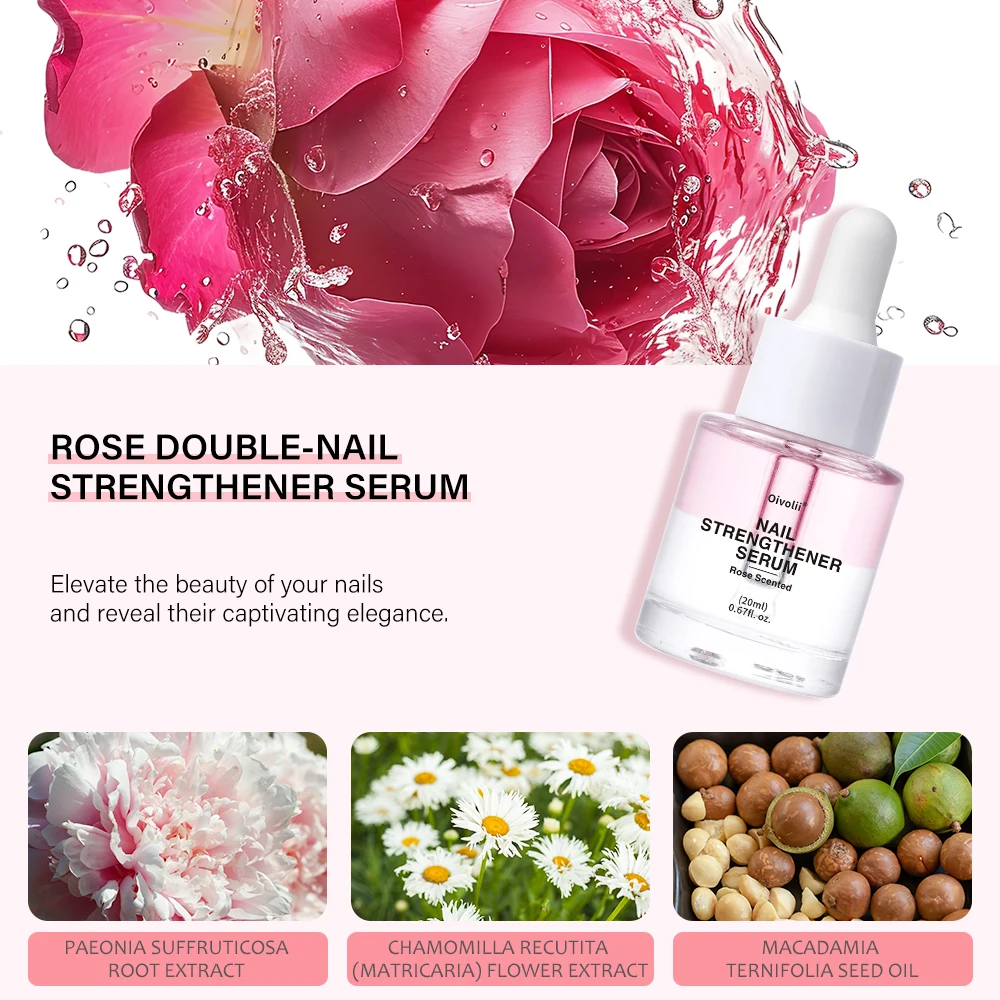 Olejek wzmacniający paznokcie: Lakier do paznokci utwardzający do leczenia uszkodzonych paznokci, naturalna naprawa keratynowa, zapobiega rozdarciom, pęknięciom i odpryskom.