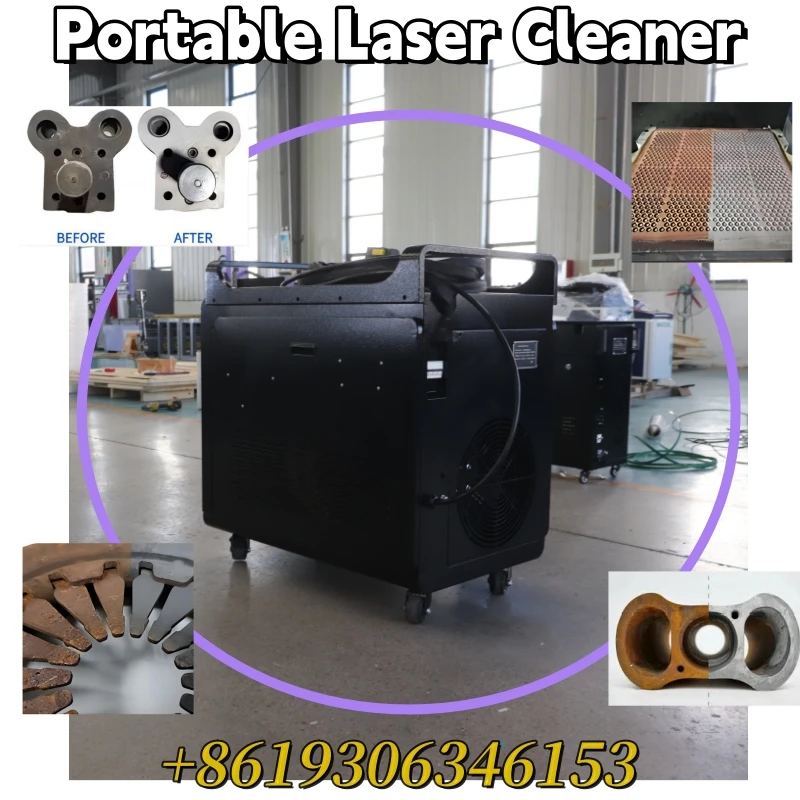 

Double Axis Lazer Rust Remover Machine 1500watt Portable Fiber Laser Cleaning Machine of Rust for Sale Max 3000w Cleaning Tools