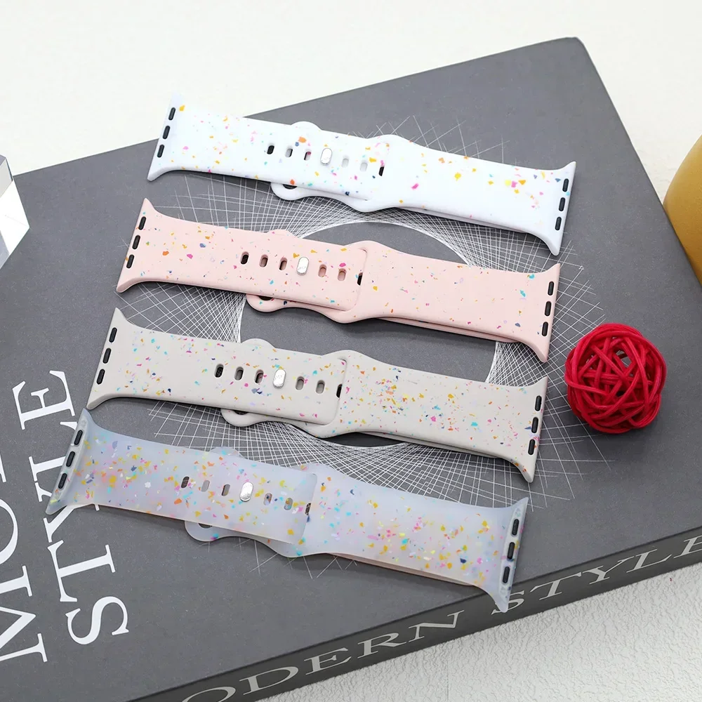 Sports Silicone Strap for Apple Ultra 2 49MM Rubber Band Bracelet for Iwatch Series 10 9 8 7 6 SE 5 45MM 41MM 44MM 42MM 46/40MM