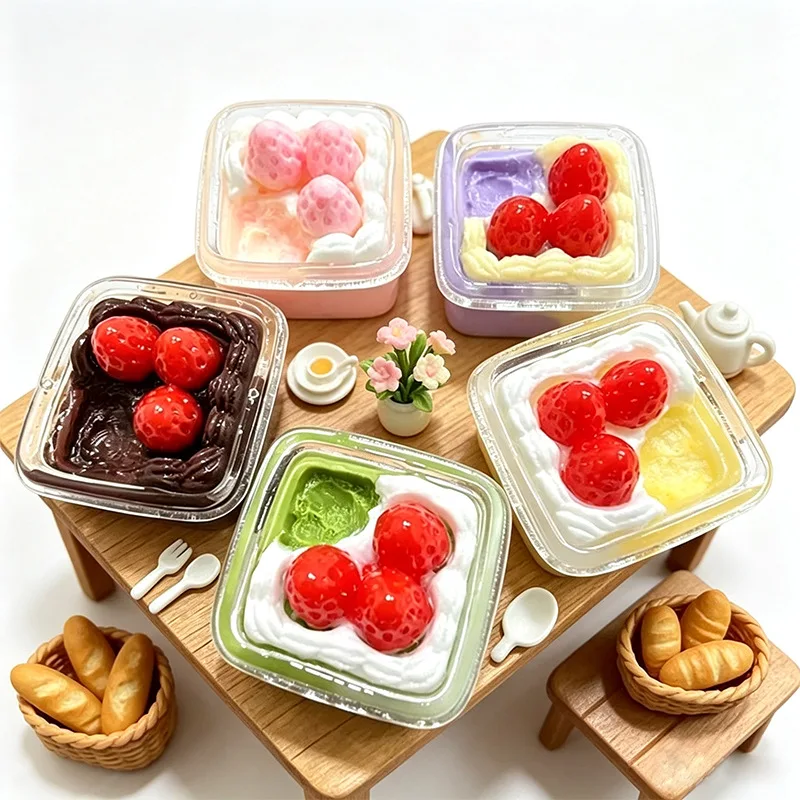 10pcs Sandwich Miniature Dollhouse Food Resin Dessert Cake Bread Fake Food For Kitchen Toys DIY Jewelry Craft Making Accessories