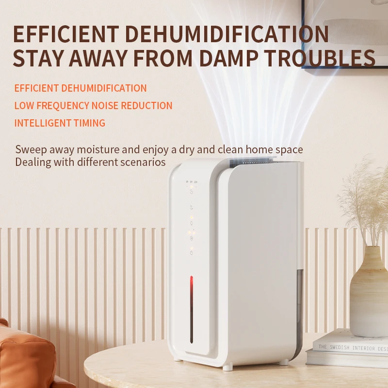 Home Dehumidifiers 1500ml Defrost Sensor Home Air Mini Portable Small Dehumidifier