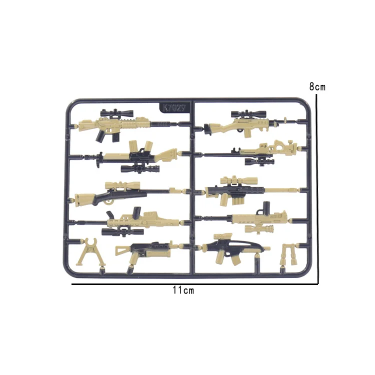 50 البنادق اللوحة بندقية اللبنات متوافق الكلاسيكية الأسلحة العسكرية بندقية كتل أجزاء MOC الطوب لعب للبنين أطفال DIY بها بنفسك اللعب
