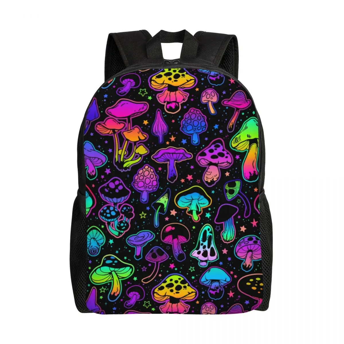 Paddenstoel Patroon Laptop Rugzak Vrouwen Mannen Mode Boekentas Voor School Student Psychedelische Magic Boho Tas