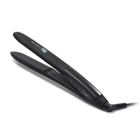 10X Styling Iron, Hair Straightener with 1" Sonic Vibrating Plates, Flat Iron with Moisturizing Heat Technology