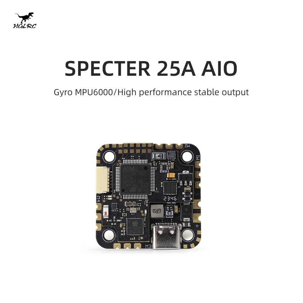 

HGLRC SPECTER 25A AIO MPU6000 F722 Flight Controller 25A 4in1 ESC 3-6S LiPo 25.5x25.5mm for FPV Drone DIY Parts