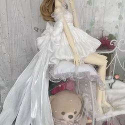 Clothes For Doll White Borage Skirt, 1/3 1/4 1/6 BJD Doll Dress Free Shipping