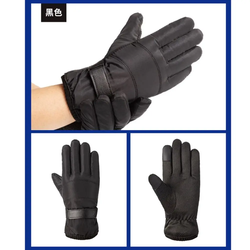 

Windproof Thermal Cotton Plush Gloves Waterproof Thickened Winter Warm Snow Gloves Touch Screen Snowboard Ski Gloves