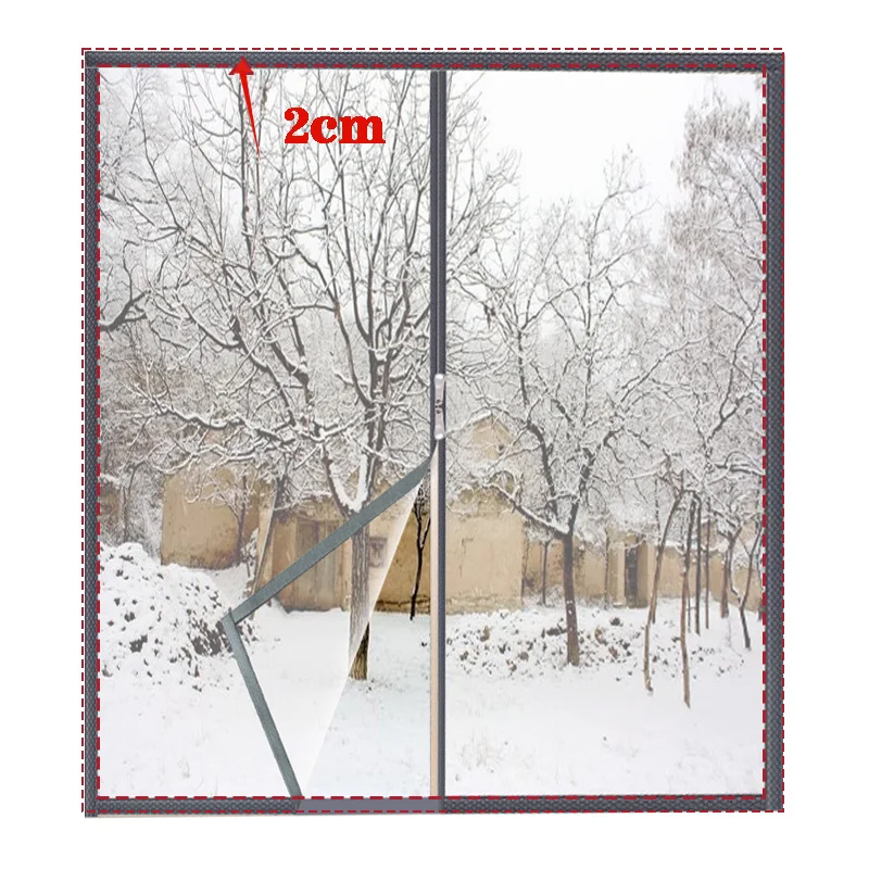 Winter sealed windows, home bedrooms, windproof and cold proof plastic film,with zipper,no punching,easy to install,customizable