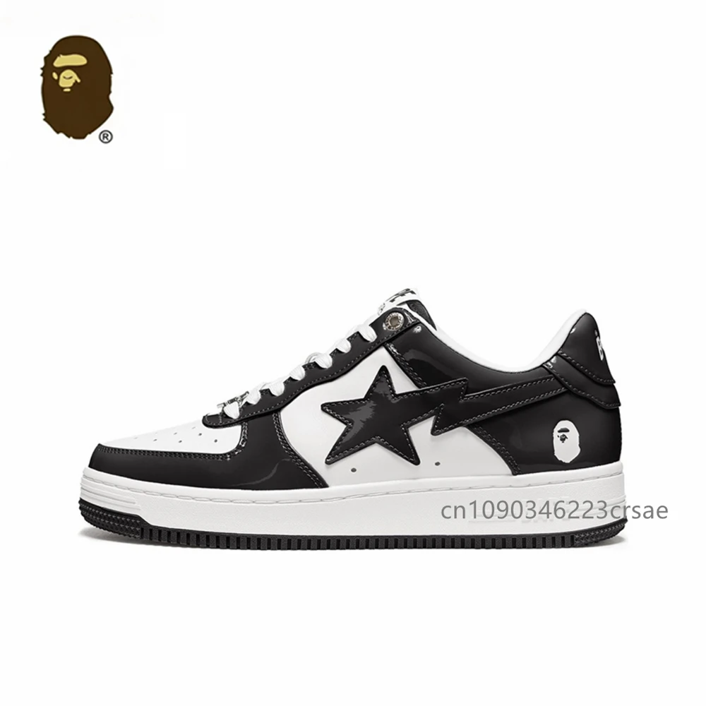 Original Bape Sta Men Women Skateboarding Shoes Classic BAPESTA Casual None-Slip Rubber Bottom Couple Unisex Sneakers Eur36-45