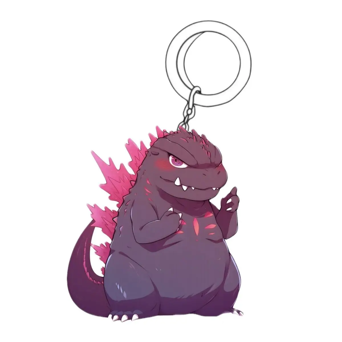 New Anime Godzilla Q Version Figure Acrylic key Chain Model kawaii Car Accessories knapsack Pendant Decor Toy Gift