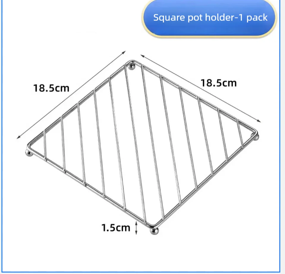 Thickened stainless steel pot trivet heat insulation rack