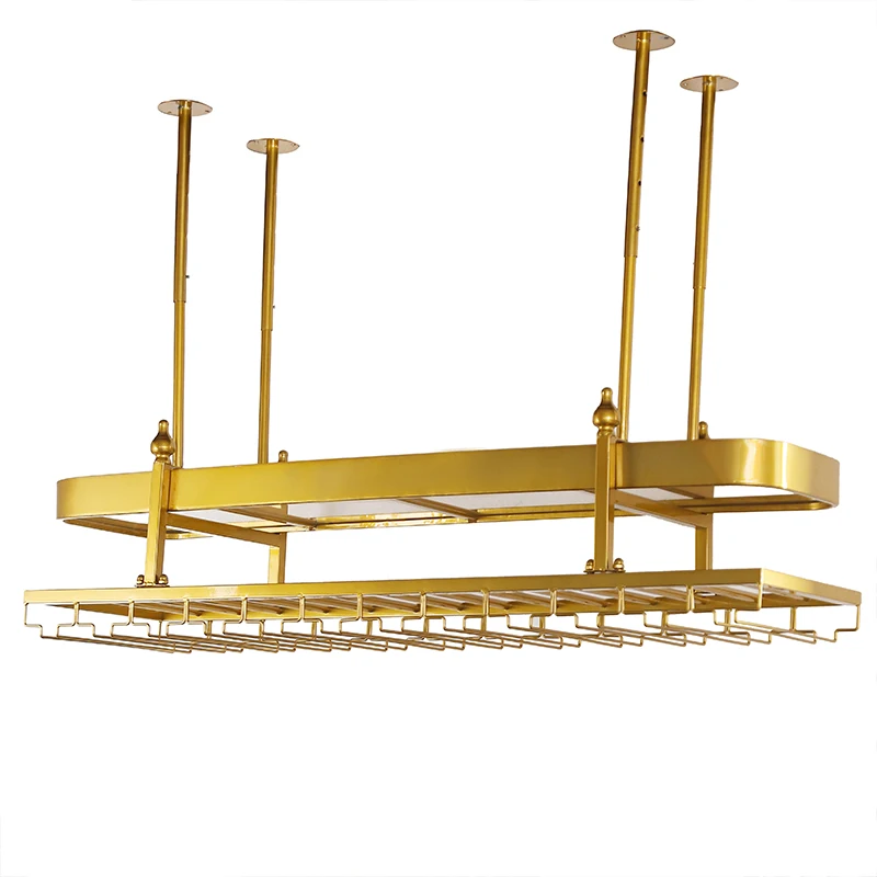 Wine glass holder Bar bar counter upside down European simple restaurant hanging goblet holder