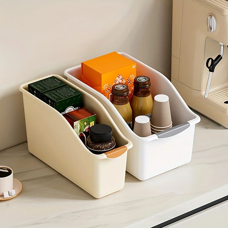 3-teiliges Set Robuste Multifunktionale Aufbewahrungsboxen aus Kunststoff mit Geschwungenem Design & Platzsparenden Kurvenkanten - oder Farbige Organizer-Set – Detail 6