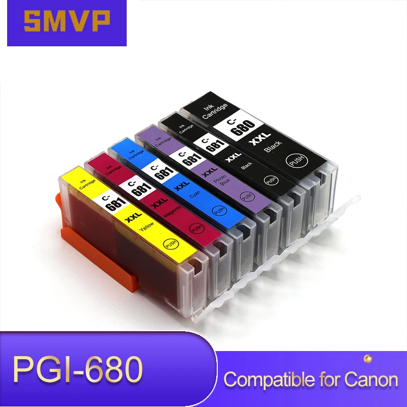 

PGI-680 CLI-681 Compatible Ink Cartridge PGI-680XXL CLI-681XXL for Canon PIXMA TR7560/TR8560/TS6160/TS8160/S8160/TS9160 Printers