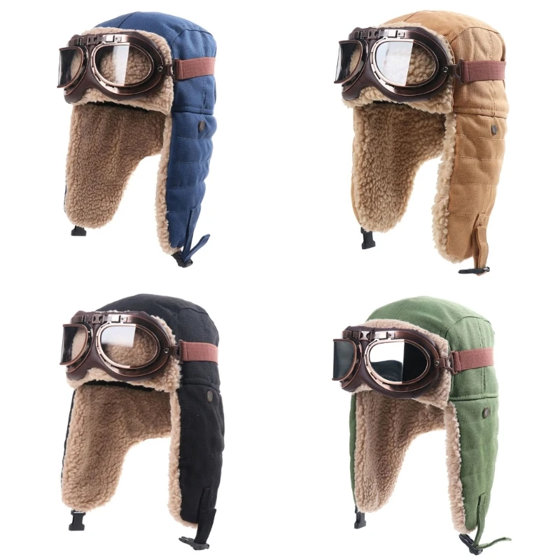 Trapper Cap for Adults with Soft Lining and Earflap Coverage Winter Headwear
