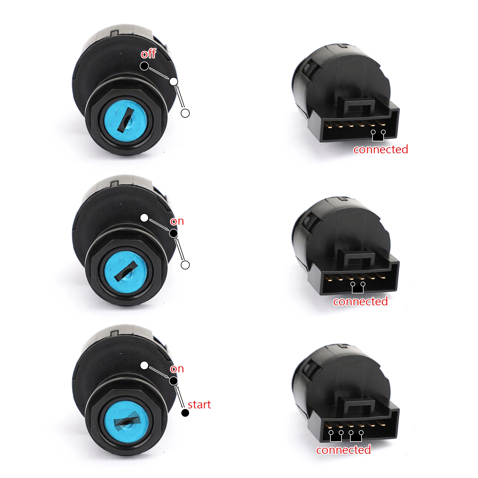 IGNITION KEY SWITCH For Polaris Sportsman 400 500 550 600 700 800 3 Position