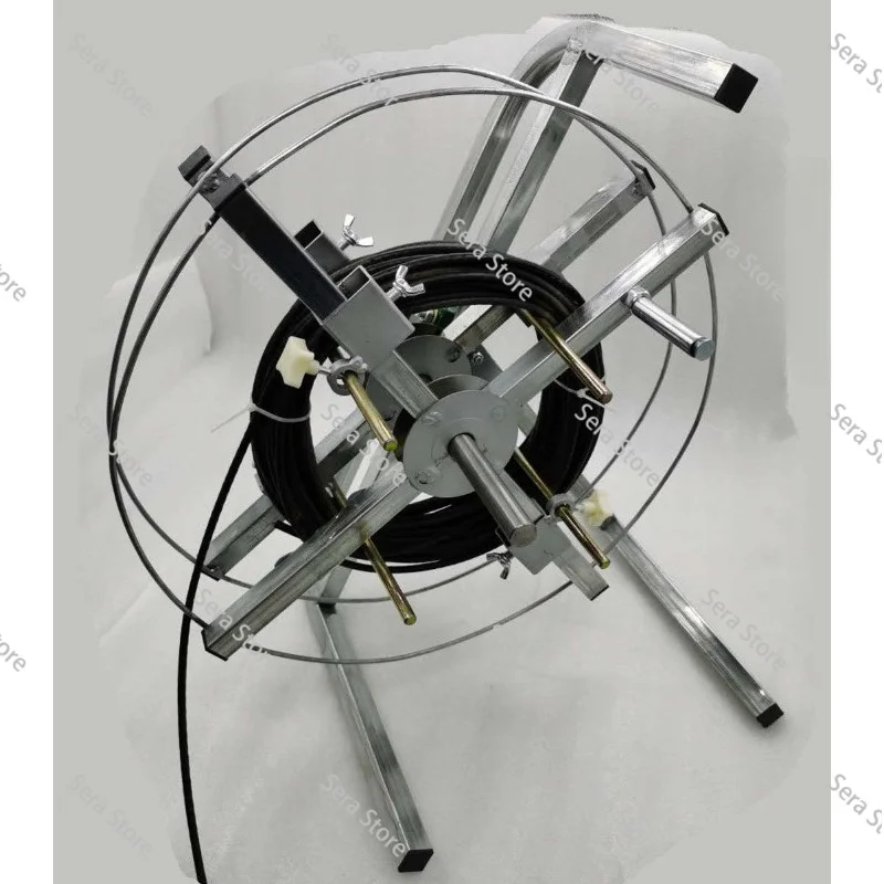 Reeling and winding machine tying and winding frame, wire laying frame, power cable reel spinning fiber optic network cable