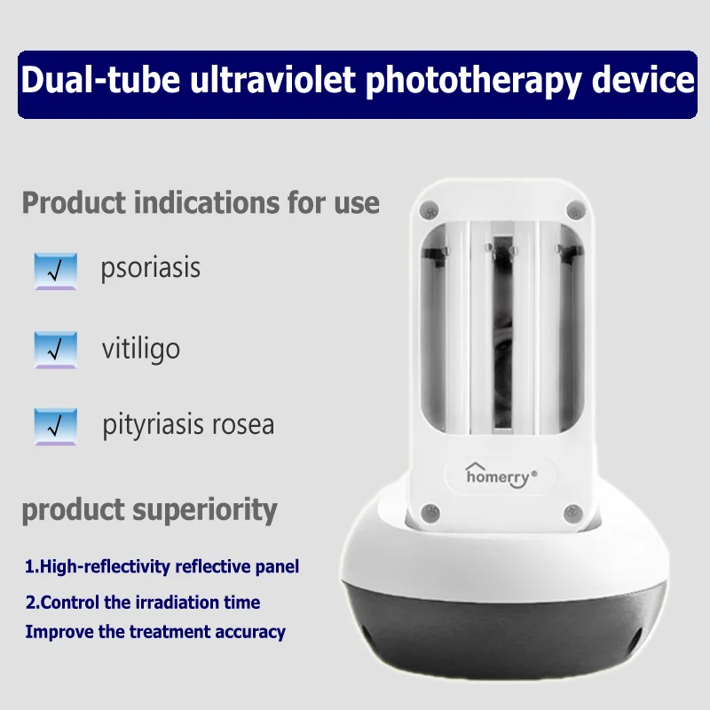 

UVB Phototherapy Instrument Narrowband 311nm Ultraviolet Lamp Treatment Vitiligo Light for Psoriasis Device Eczema Therapy Lamp