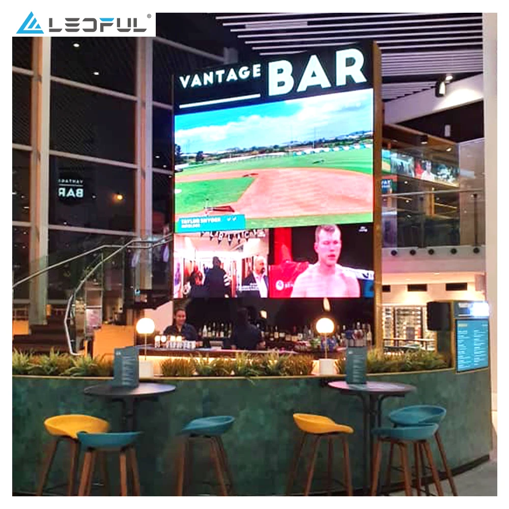 옥외 광고에 있는 대중음식점 영화관 P3 실내 옥외 창 LED 전시 화면