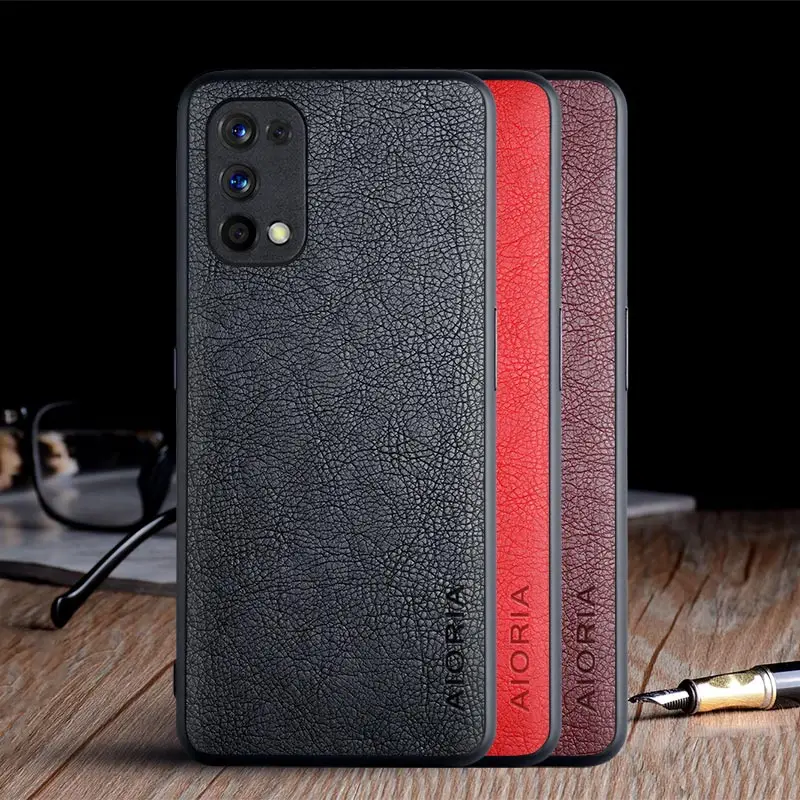 Funda para OPPO Realme 7 Pro Realme 7 5G, carcasa de cuero Vintage de lujo, capa de TPU, funda para oppo realme 7 pro