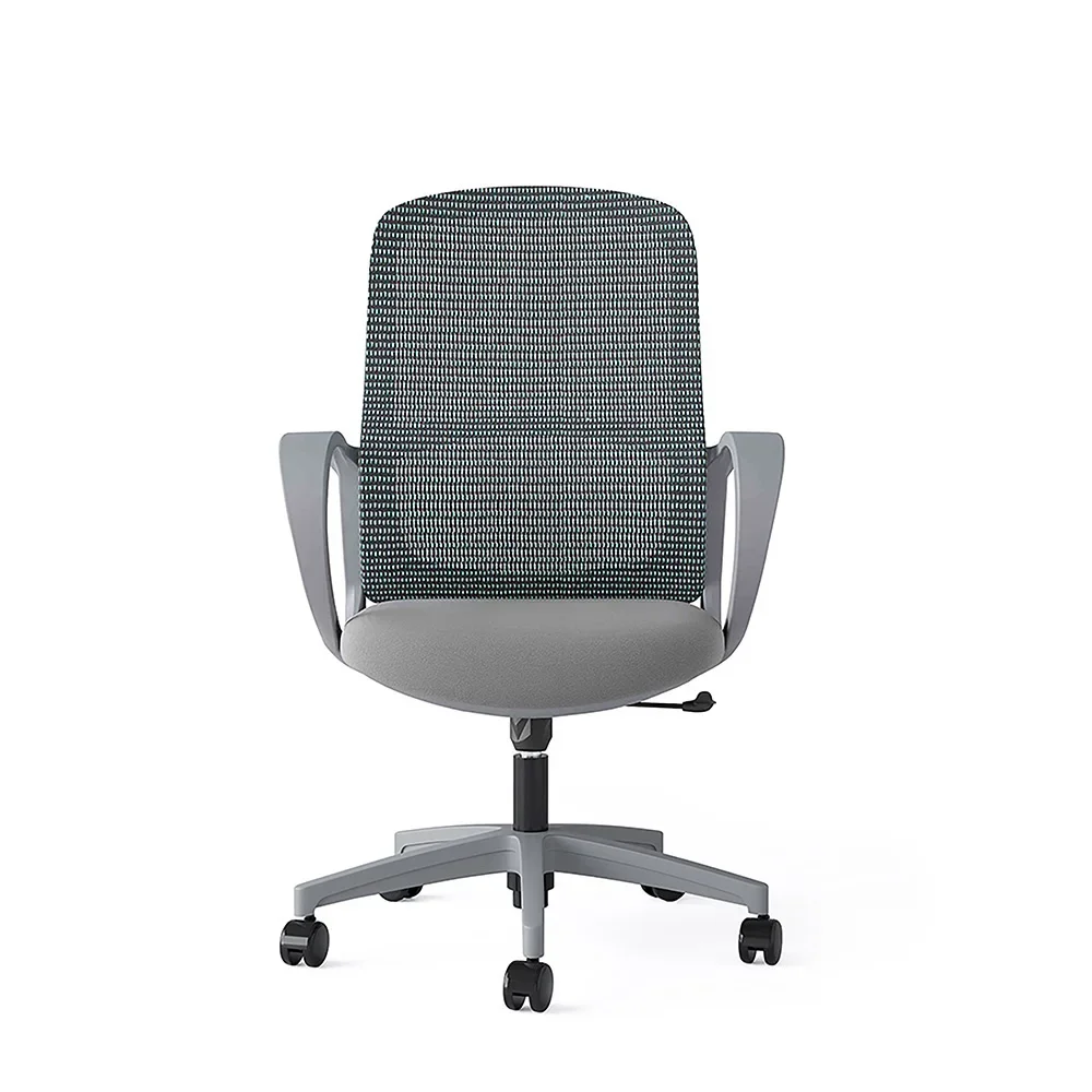 2026-Durable and reliable Lumbar Support Armchair Visitor Task Staff Executive Desk Chair Ergonomic Blue Mesh Chair for Office