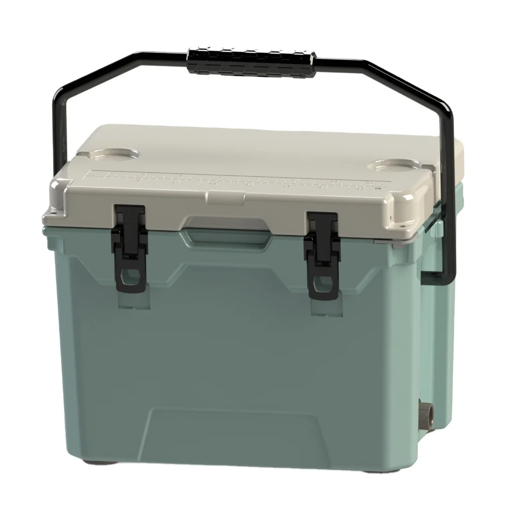 25QT portable rotomold cooler insulated ice box fishing outdoor professional cooler box for camping and climbing