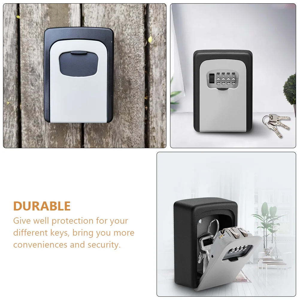 Digital Password Key Lock Box for House Keys Outdoor WallMounted Lock Box For House Key Steel Hider Visible Security Storage